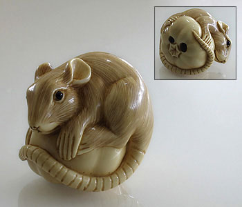 Netsuke Mammoth Ivory002