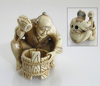 Netsuke Mammoth Ivory005