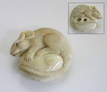 Netsuke Mammoth Ivory006